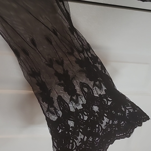 Sheer blk kimono - Picture 6 of 7